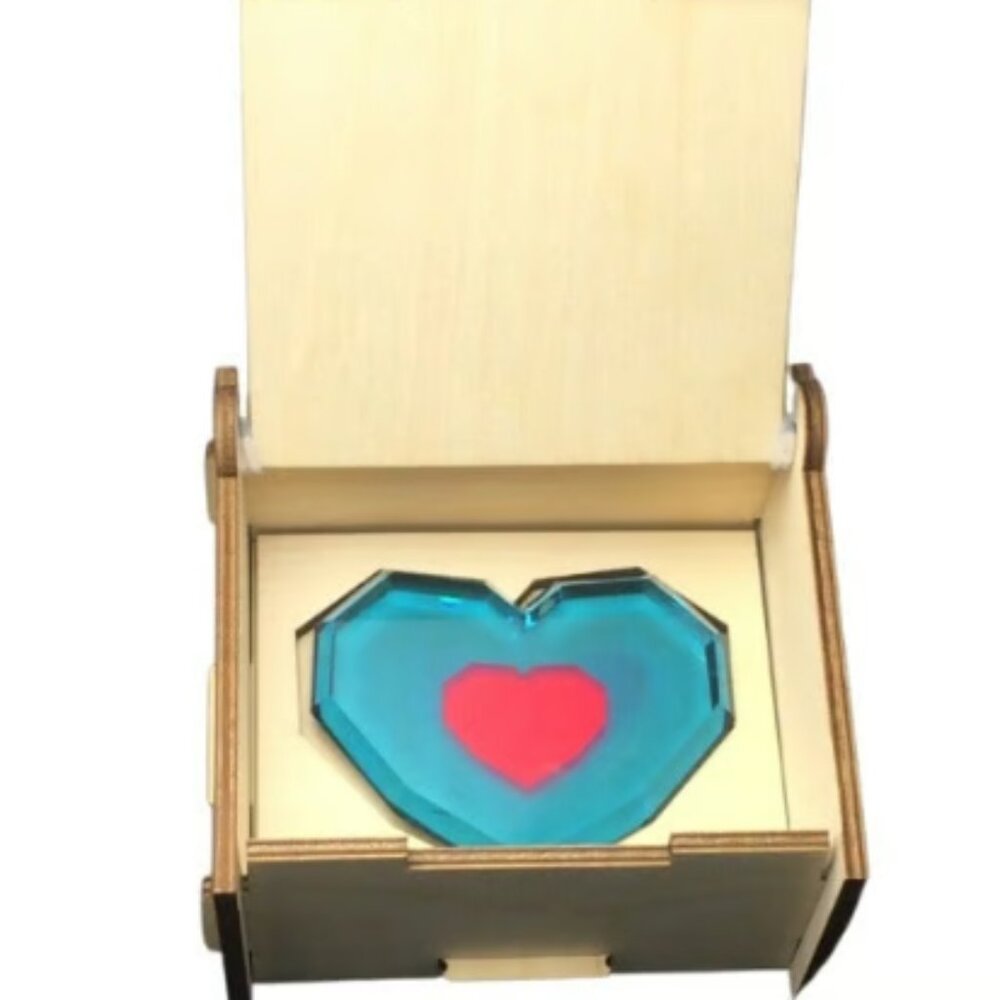 The Legend of Zelda Piece of Heart Ocarina of Time and Majora's Mask with Box